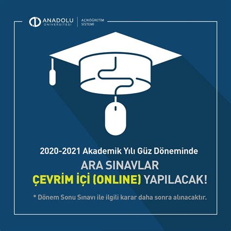 Anadolu üniversitesi çevrimiçi sınav